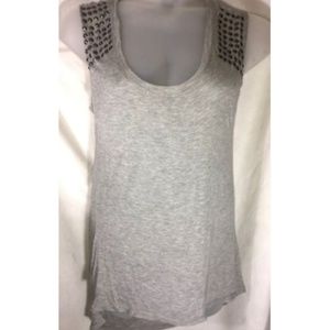 CIRCLES AND CYCLES Embellished Shoulder Blouse